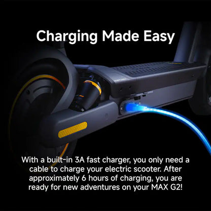 Segway - Max G2 Electric Kick Scooter Foldable w/ 43 Mile Range and 22 MPH Max Speed