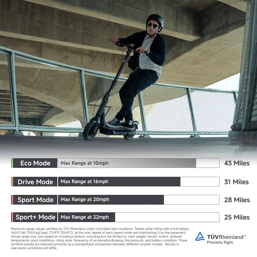 Segway - Max G2 Electric Kick Scooter Foldable w/ 43 Mile Range and 22 MPH Max Speed