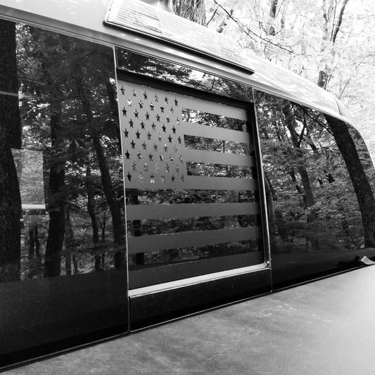 American Flag Decal - Rear middle window decal for truck - Car decal- Pick up truck - Accessories - Sticker for car - Decal for car - Custom