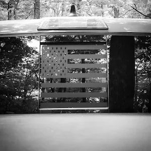 American Flag Decal - Rear middle window decal for truck - Car decal- Pick up truck - Accessories - Sticker for car - Decal for car - Custom